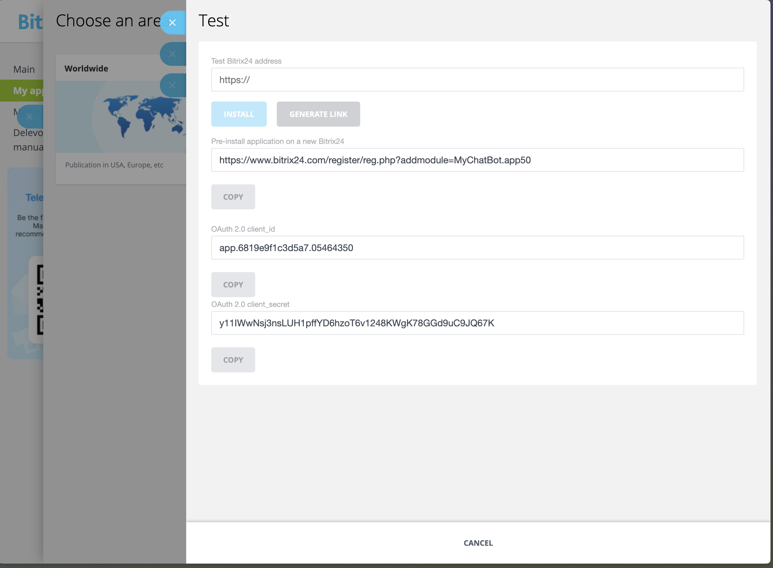 Bitrix24 App Creation