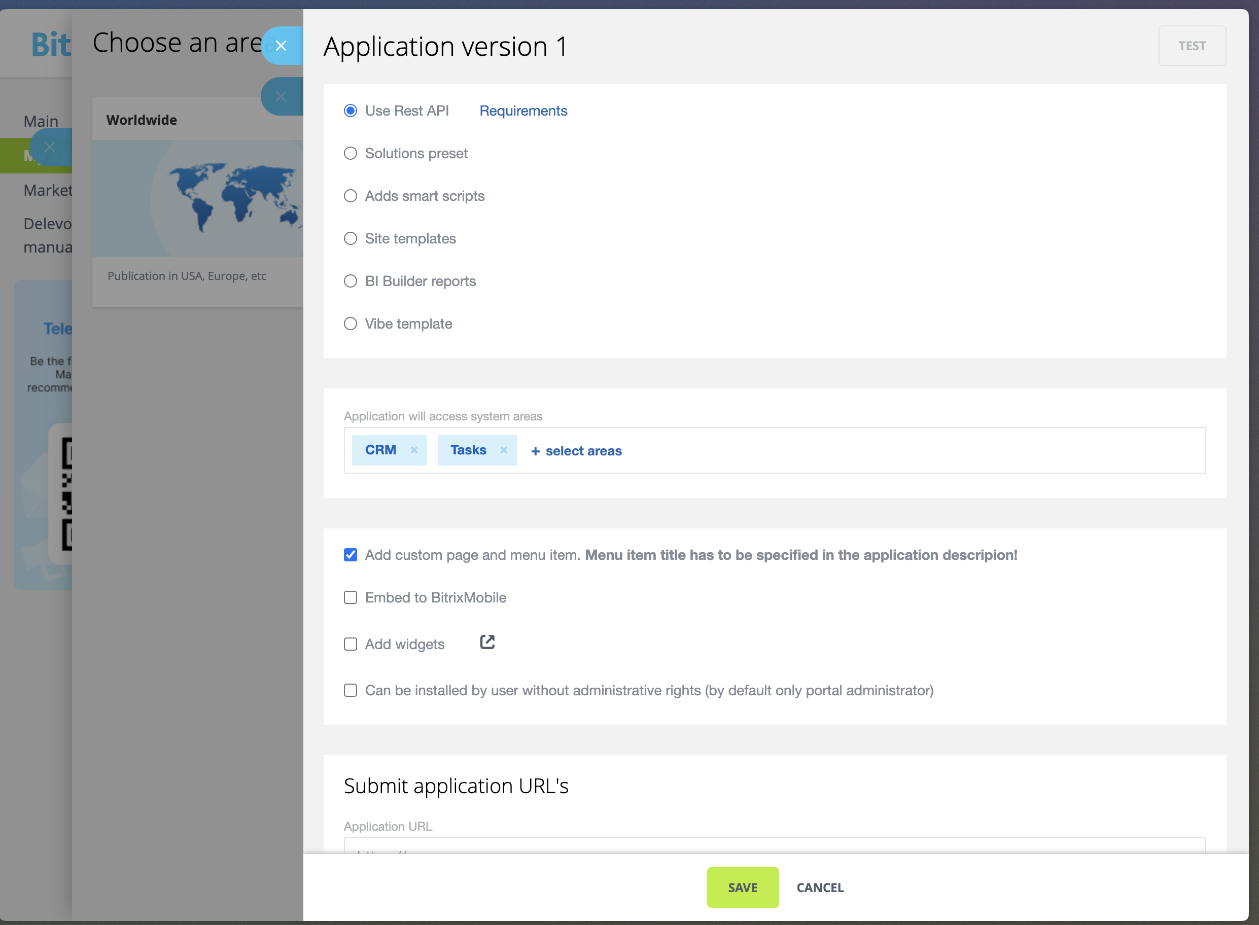 Bitrix24 App Creation