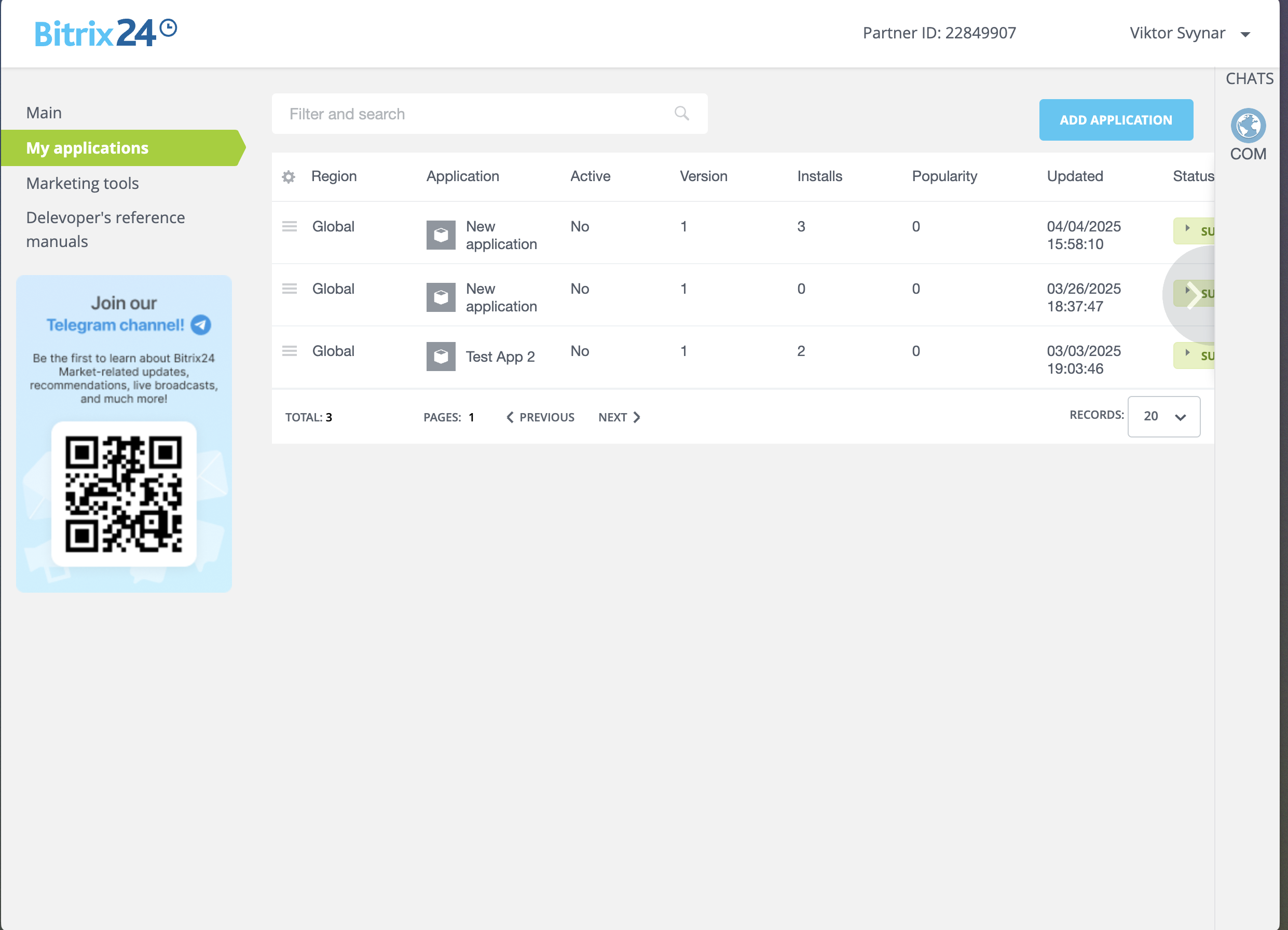 Bitrix24 App Creation