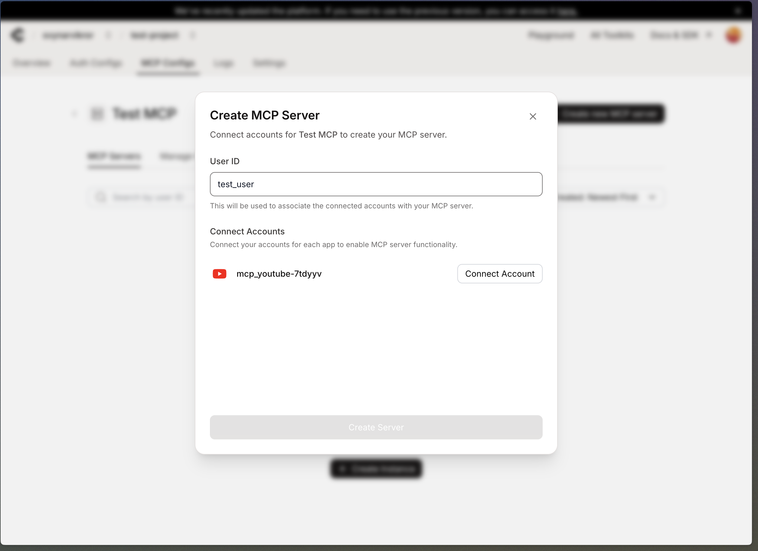Create New Instance