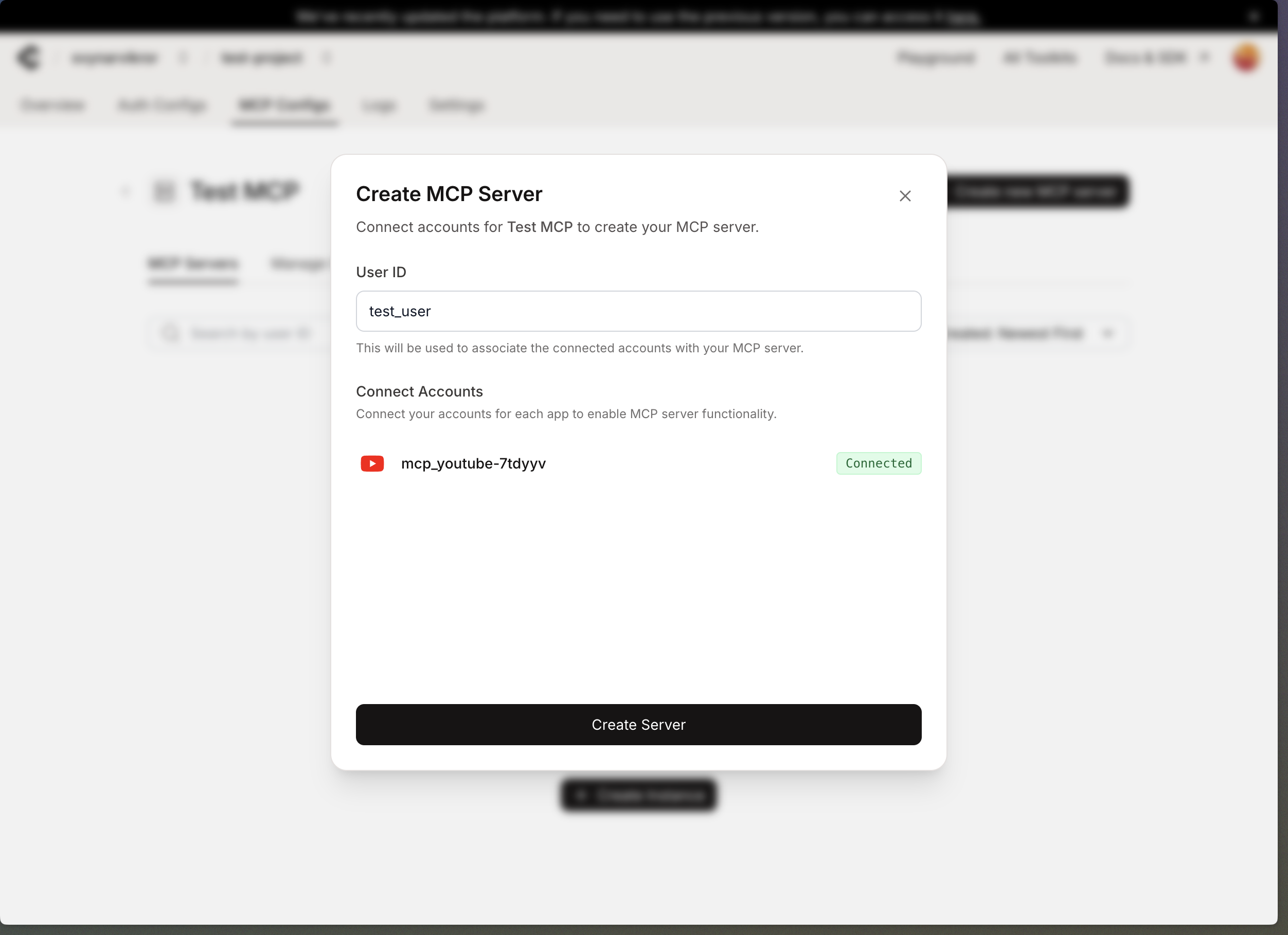 Create New Instance