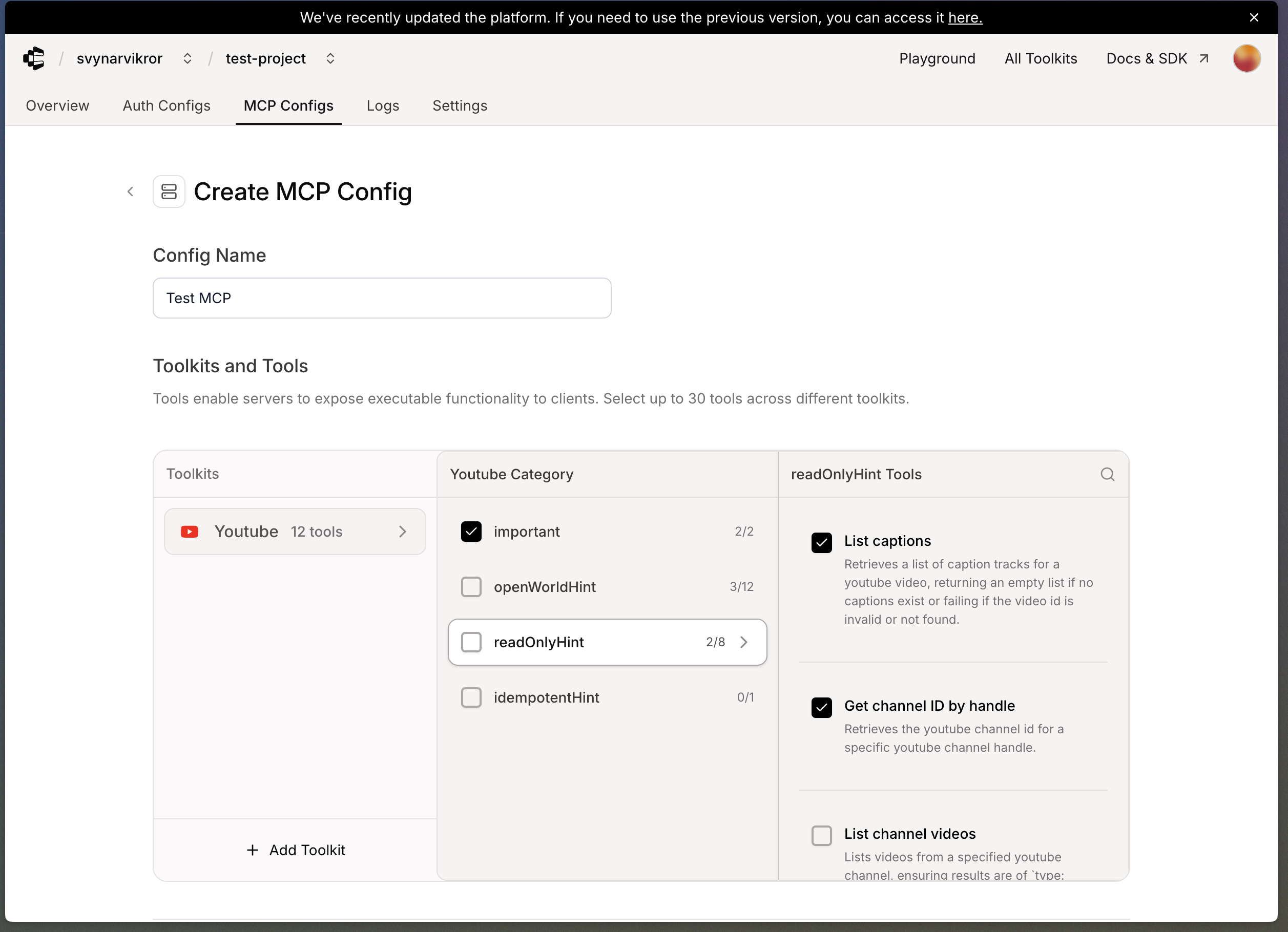 Setup MCP Server